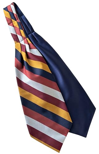 Cravate Ascot régimentaire de la RAF pour parfaire un costume de mariage chic