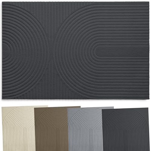 Zenacasa - Tapis Entree Interieur et Exterieur 50x80 cm - Tapis d'Entrée Antidérapant et Absorbant Certifié Oeko-Tex - Retient Saleté et Humidité - Tapis Lavable en...