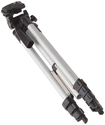 Image of 50 Inch Aluminum Camera Tripod with 3-Way Pan Head & Quick-Release Plate - Lightweight DSLR & Mirrorless Tripod with Bubble Level for Photography & Video