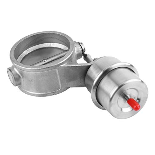 Valvola di Controllo dello Scarico, Valvola Scarico Auto Universale 2,5 per Accessori per Veicoli con Tubo D 63 MM Valvola per Marmitta Depressione(Normalmente chiuso)