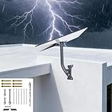 Starlink Mount Gen 3 Pole and Roof Mount – Heavy Duty Adjustable Bracket for Starlink Gen 3 Dish, Stable Wall & Roof Installation