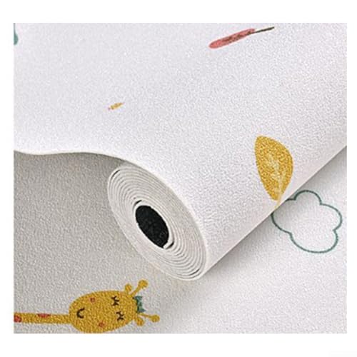 Carta da parati impermeabile, pannelli da parete 3D, autoadesivi, goffrati, carta da parati ruvida impermeabile per cucina, soggiorno, camera da letto dei bambini, soffitti e bagno, 50 x 300 cm (cervo