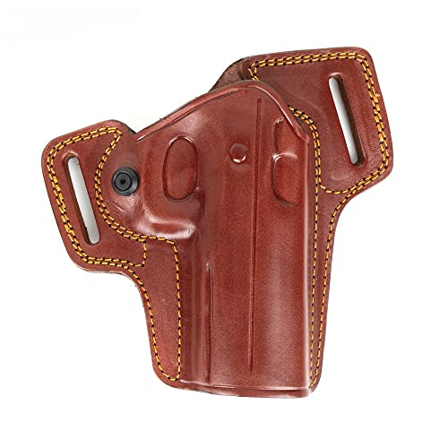 for Canik SFX Rival Owb Combat Master Leather Gun Holsters (Brown Right Hand)