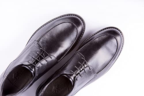 Sapato Masculino Estilo Derby Stratus Townsville Feito à Mão com Couro Bovino The Craft (43, Preto)