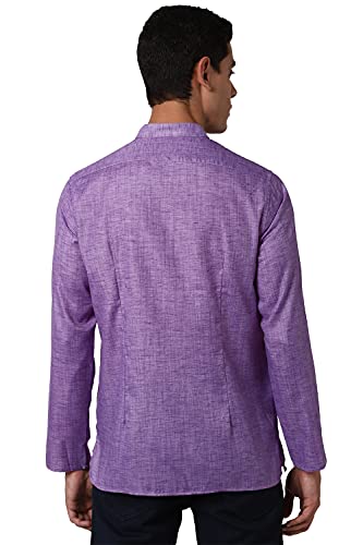Image of Peter England Men's Polyester Viscose Slim Fit Tunic Shirt Kurta