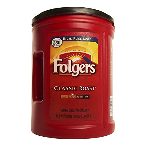 Image of Folgers Classic Medium Roast Coffee, 5-Pack of 48 Ounce Cans