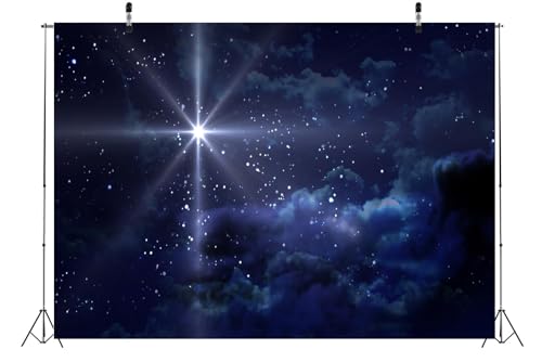 Fondo fotográfico BELECO 3x2 m Estrella Navidad cielo azul miniatura 4
