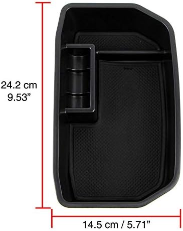 Miniatura 2 de Dreamseek Organizador de consola central compatible con Toyota Land Cruiser LC200 2008-2020 Interior reposabrazos caja de almacenamiento bandeja