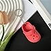 MPK DIY mini hole shoe keychain is a refreshing and summer getaway, making it a unique pendant keychain gift. (Red(A single shoe))