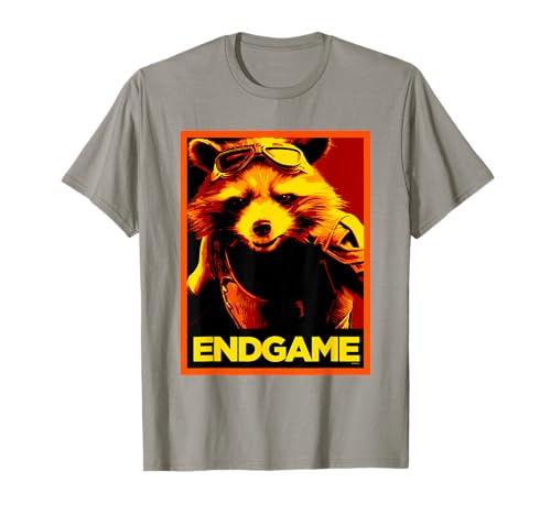 Image of Avengers Endgame Rocket Poster T-Shirt