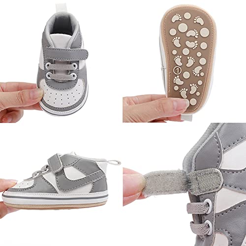 Clowora Unsex Baby Shoes Boys Girls Infant Sneakers Non-Slip Soft Rubber Sole Toddler Crib First Walker Lightweight Shoes thumb #1