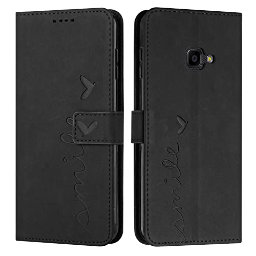 EATCYE Funda para Samsung Galaxy Xcover 4 / 4s, Carcasa PU Cuero Flip Cover Phone Case Protectora con Soporte, Bolsillo para Tarjetas y Cierre Magnético para Samsung Galaxy Xcover 4 / 4s (Negro)