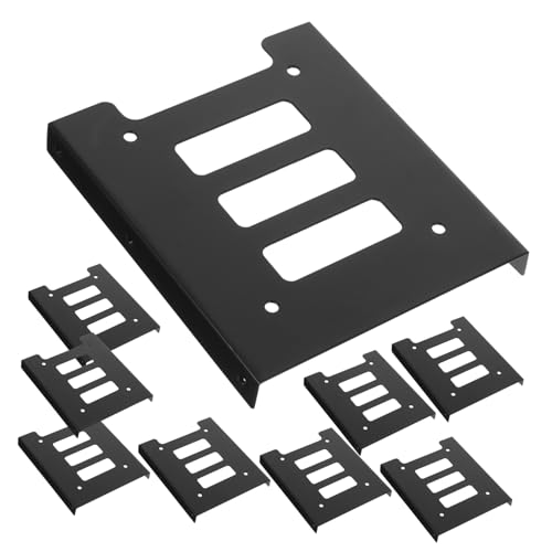 HOMSFOU 12pcs Hard Drive Adapter and Internal Drive Bay 2.5 to 3.5 Inch Ssd Converter Bracket Compatible Desktop Computer Storage Upgrade