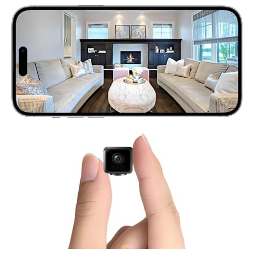 ESTABA 4K Mini Kamera, WiFi Überwachungskamera Innen, Überwachungskamera Minikamera Mit Handy Übertragung, Lange Standby Akku Kamera, Nachtsicht, Bewegungsmelder, Für die Autokamera im Home Office