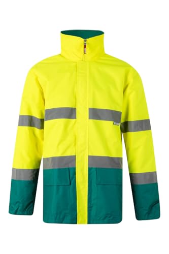 Parka bicolore Velilla 306002 vert et jaune fluo de taille L