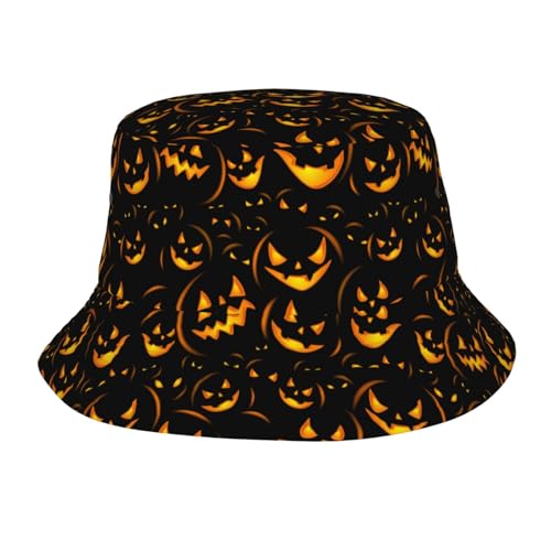 TKDYVAI Halloween Bats Fisherman Cap Halloween Hat Pumpkin Bucket Hats for Women Men Caps Halloween Bucket Hat