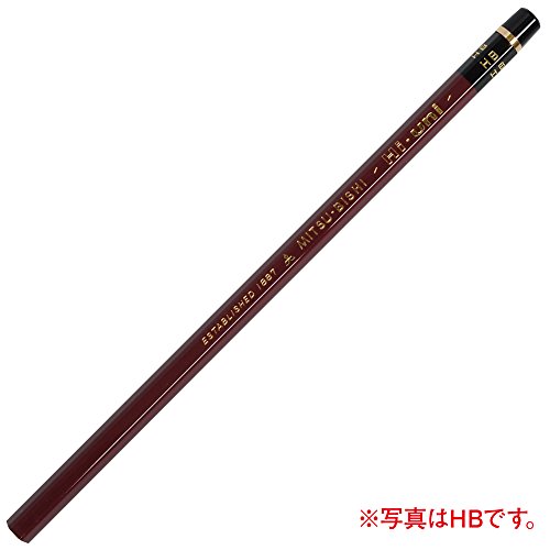 Mitsubishi Pencil High Uni K 2B 1 Docena miniatura 4