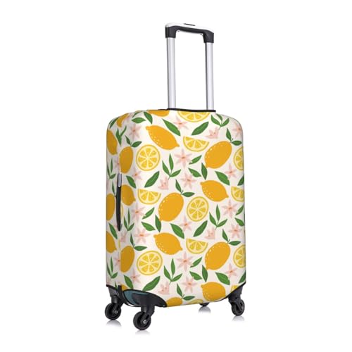 Cute Lemon Luggage Cover Protector Anti-Scratch Washable Fits 18-32 Inch Luggage-X-Large3