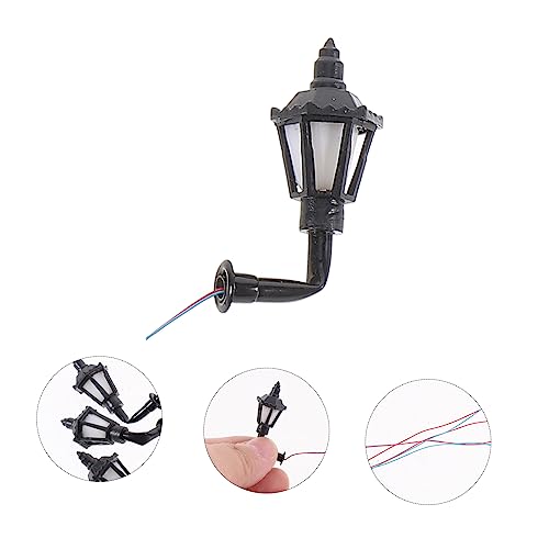 ERINGOGO 48 Pçs DIY Lâmpada De Parede Decorativa Retro Casa De Bonecas Luz Rua Micro Paisagem Lâmpad