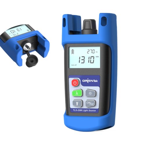 TLS-25 Mini Optical Light Source 2.5mm Universal Interface Portable Fiber Optic Light Source for 1310/1550nm Single Mode
