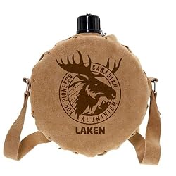 Cantimplora aluminio con funda de piel Canadiense 1,5 L.