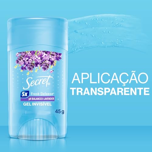 Desodorante em Gel Antitranspirante Secret Aroma de Lavanda com pH Balanceado 45g