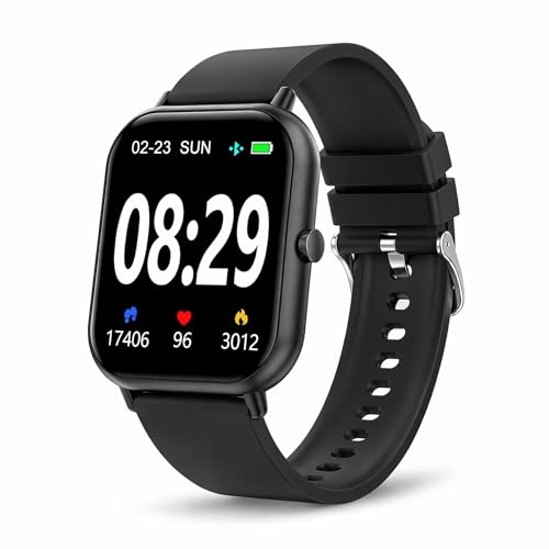 �X�}�[�g�E�H�b�` ���{���Z���T�[ ���N�Ǘ� �ʘb�@�\ 1.83�C���`���� iPhone/Android�Ή� Bluetooth5.1 ���@�\���� �����Վ��R�ݒ� ����މ^�����[�h Line�Ȃǒ��M�ʒm ���y�Đ� IP67�h�� ������Ή� �X�}�z��T�� ��