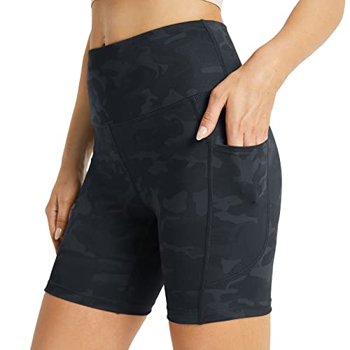 BALEAF Short feminino de cintura alta de 15,24 cm, ultra macio, para treino, ioga, corrida, atlético