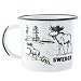 Produktbild Nordic Souvenirs Emaille-Tasse Elch, Schweden