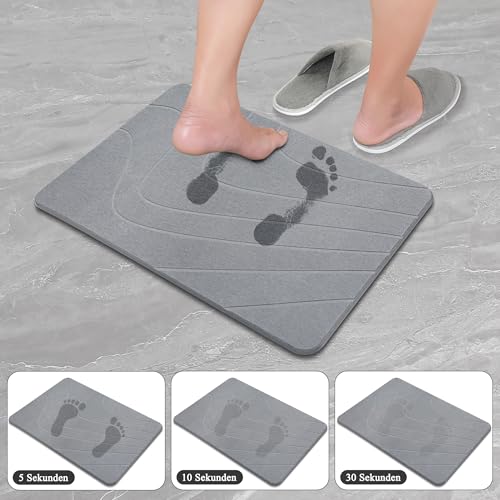 Tapis de bain antidérapant pour sortie de douche sécurisée - 4