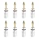 8 Stück 24K Vergoldet Bananenstecker, Lautsprecher Banana Steckverbinder, Schraubbare Lautsprecherkabel Anschlüsse für HiFi Audio Heimkino Systeme, 4 Rot 4 Schwarz, Kompatibel Kabeln 0.75 mm bis 4 mm