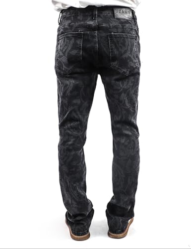 Men's Slim Fit Jeans Printed Stretch Skinny Jeans Y2k Fashion Straight Leg Flex Waist Casual Pants Goth Harajuku Emo Trouser4