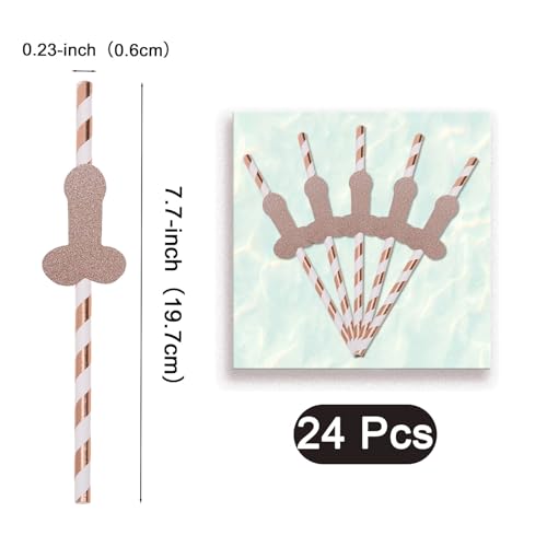 24 pitillos de papel desechables de 7.7 pulgadas miniatura 2