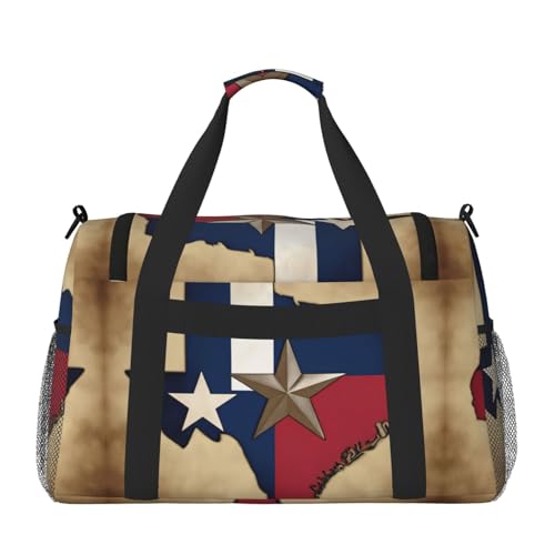 Sac de voyage imperméable et pliable au design Texas grand format Map01