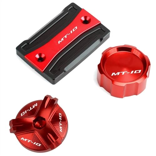 Couvercle de réservoir liquide frein finition alu CNC Rosso pour MT-10