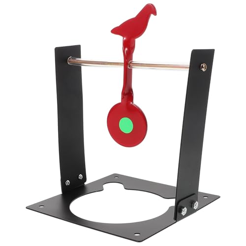 CLISPEED Objetivo para Práctica al Aire Libre y Reinicio Automático de Acero Inoxidable con Soporte Herramienta Multifuncional y Resistente de Pájaro