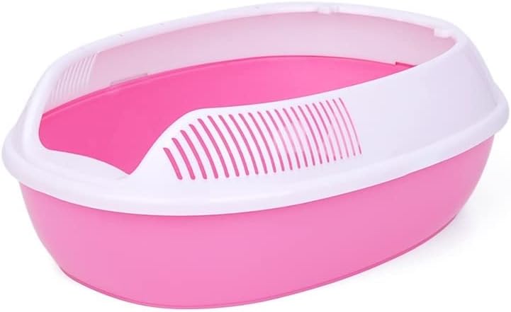 Pet Toilets Semi-Enclosed Cat Toilet Sand Basin Deodorizing Cat Poop Basin Cat Supplies Super Extra Large Cat Litter Box Pet Litter Box(Purple)