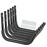 Strapazierfähige Kajak-Aufbewahrungsregale, 38,8 cm, Wandhalterung, Garagenhaken für Kajak, Kanu, Surfbrett, Paddelbrett, SUP (38,8 x 26,7 cm)