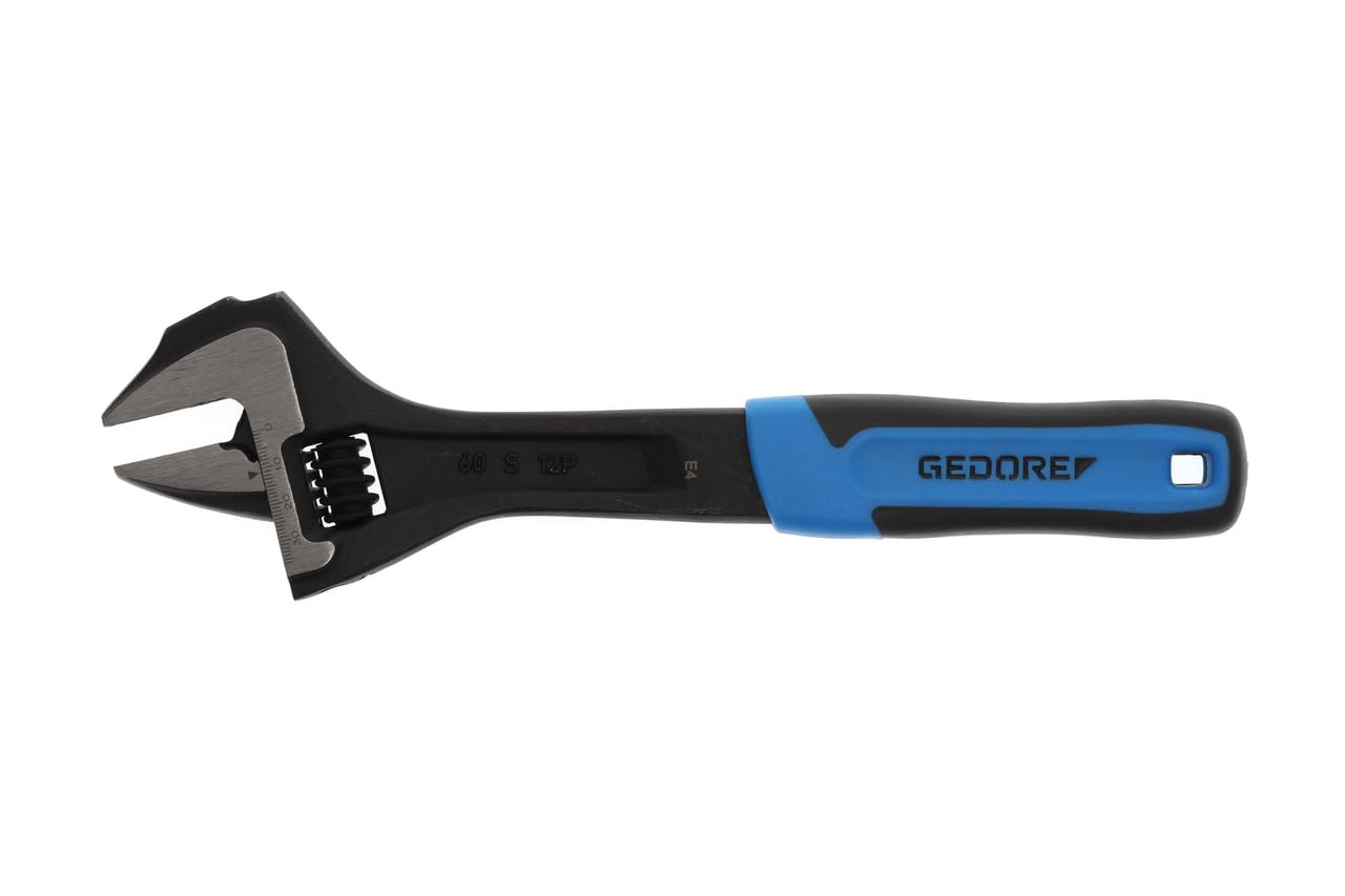 GEDORE 60 S 12 JP Adjustable Spanner 12", Open end, phosphated with Plastic Handle
