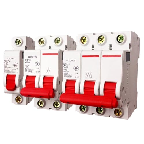 Disjoncteur Miniature MCB DZ47S 1A 16A 32A 63A interrupteur de surcharge bipolaire