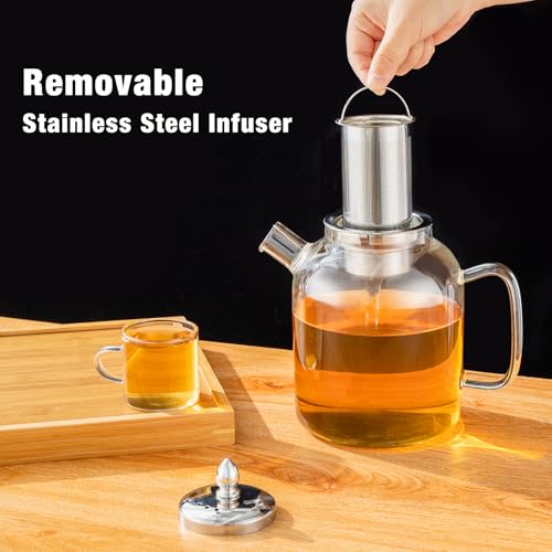 Copotea F028-1500 50Oz/1500Ml Glass Teapot thumb #2