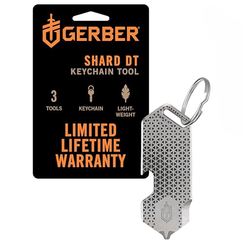 Gerber Gear Shard Keychain 3-in-1 Multitool, Clips to Pocket or Keychain with Bottle Opener, Package Opener, and Cross Driver, EDC Gear for Everyday Carry - image 1