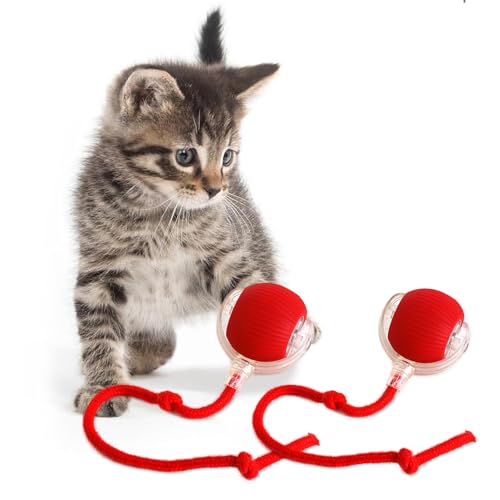 KQLHLHDYZ Pelota de juguete interactiva para gatos, juguetes para gatos de interior, juguete inteligente para gatos, juguete inteligente para gatos, sensor de movimiento, bola inteligente para