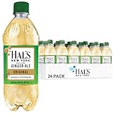 Hal's New York Original Ginger Ale, 20 Fl Oz Bottles (Pack of 24)