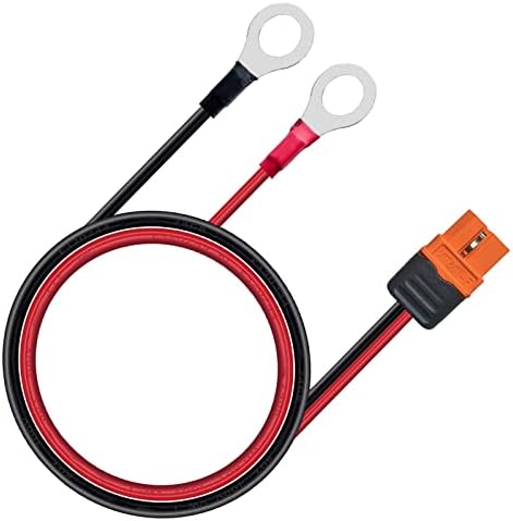 XT60i to O Ring Terminal Cable,More Than 8A,12AWG Extension Cable XT60i Female to O Ring Connector XT60i-f Compatible with Lipo Batterie (1.5M/5FT)