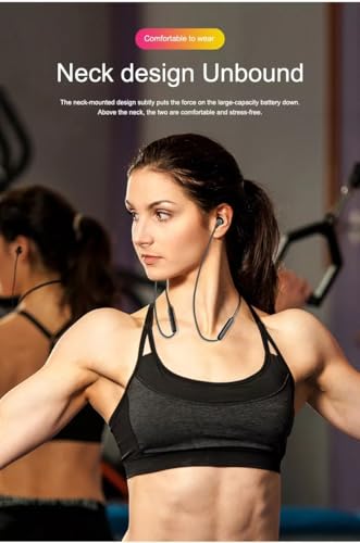 Image of Bluetooth Earphones for One-Plus Nord CE 2 Lite Earphones Original Like Wireless Bluetooth Neckband in-Ear Headphones Headset with Mic, Deep Bass, Sports Earbuds (15 Hours, JO31)