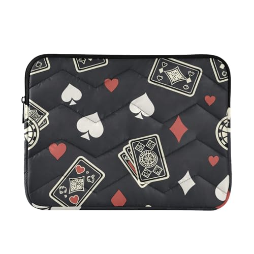 Funda acolchada para portátil diseño Casino Poker 15-16 pulg miniatura 1
