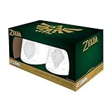  ABYSTYLE The Legend of Zelda Zelda & Link – Lot de 2 verres  Verre Zelda  Gobelet  Marchandises Legend of Zelda  Cadeaux Zelda