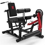 HVO Kabelbetrieben Beinstrecker Beinbeuger Gerät: Seilzug Fitness Beintrainer Bein Trainingsgerät Sportgeräte für Zuhause Leg Curl Machine Extension Rot