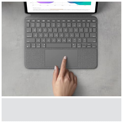 Logitech Logitech Combo Touch Clavier et étui avec trackpad rétroéclairé Apple Smart connector QWERTZ Suisse gri - vue 5